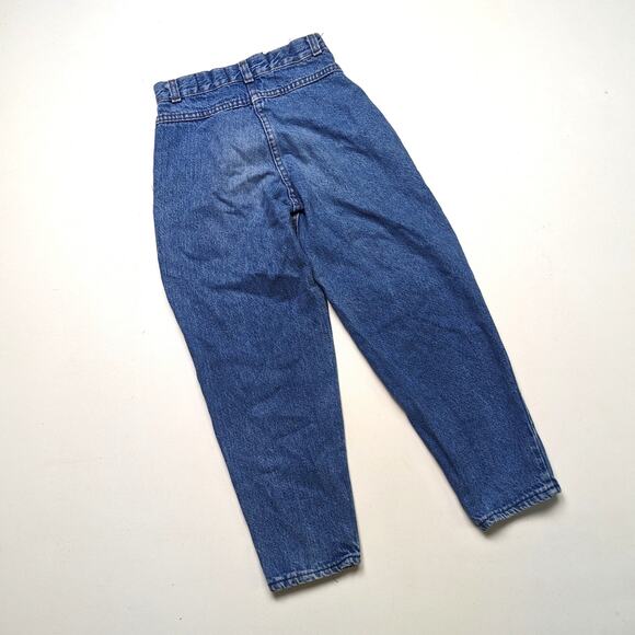 Vintage Jeans Girls Size 8 Medium Wash High Waisted 80s Tapered - Picture 6 of 8